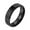 Black 6mm, variant on Men's and Women's Stainless Steel 10MM Simplicity Polished Double Beveled Smooth Inner Arc Ring Silver Size 10