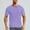 Purple, variant on Admvng Shirts for Men Solid Color Casual Elasticity Sport Train Short Sleeved Crew Neck T-Shirt S-2XL