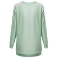 thumbnail image 2 of FashionOutfit Women's Crochet Lace Accented Long Sleeve Knit Top, 2 of 3