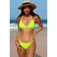 thumbnail image 5 of Attraco Women's Triangle Bikini High Cut Swimsuit V Neck Two Piece Swimsuit, 5 of 8