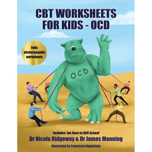 cbt worksheets cbt worksheets for kids ocd a cbt worksheets book for cbt therapists cbt therapists in training trainee clinical psychologists responsibility pie worksheets ocd cycle worksheets thought watching