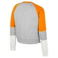 thumbnail image 3 of Women's Colosseum Heather Gray Tennessee Volunteers Katinka Rhinestone Scoop Neck Pullover Sweatshirt, 3 of 3