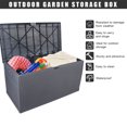 thumbnail image 6 of Tcbosik 120 Gallon Waterproof Large Deck Box Indoor Outdoor Lockable Storage Container for Patio Furniture Cushions, Toys and Garden Tools, 6 of 9