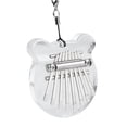 thumbnail image 5 of Instrumento Kalimba transparente de cristal de Piano de pulgar de oso pequeño portátil 8 teclas Mini instrumento Musical de Piano de pulgar para Yuarrent EL012062-00, 5 of 5