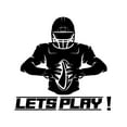 thumbnail image 2 of Sports Wall Decals for Boys Bedroom - American Football Player with Football in Hand Player DIY & Creativity Boy Girl Bedroom Wall Sticker - Size: 30 In x 30 In, 2 of 5