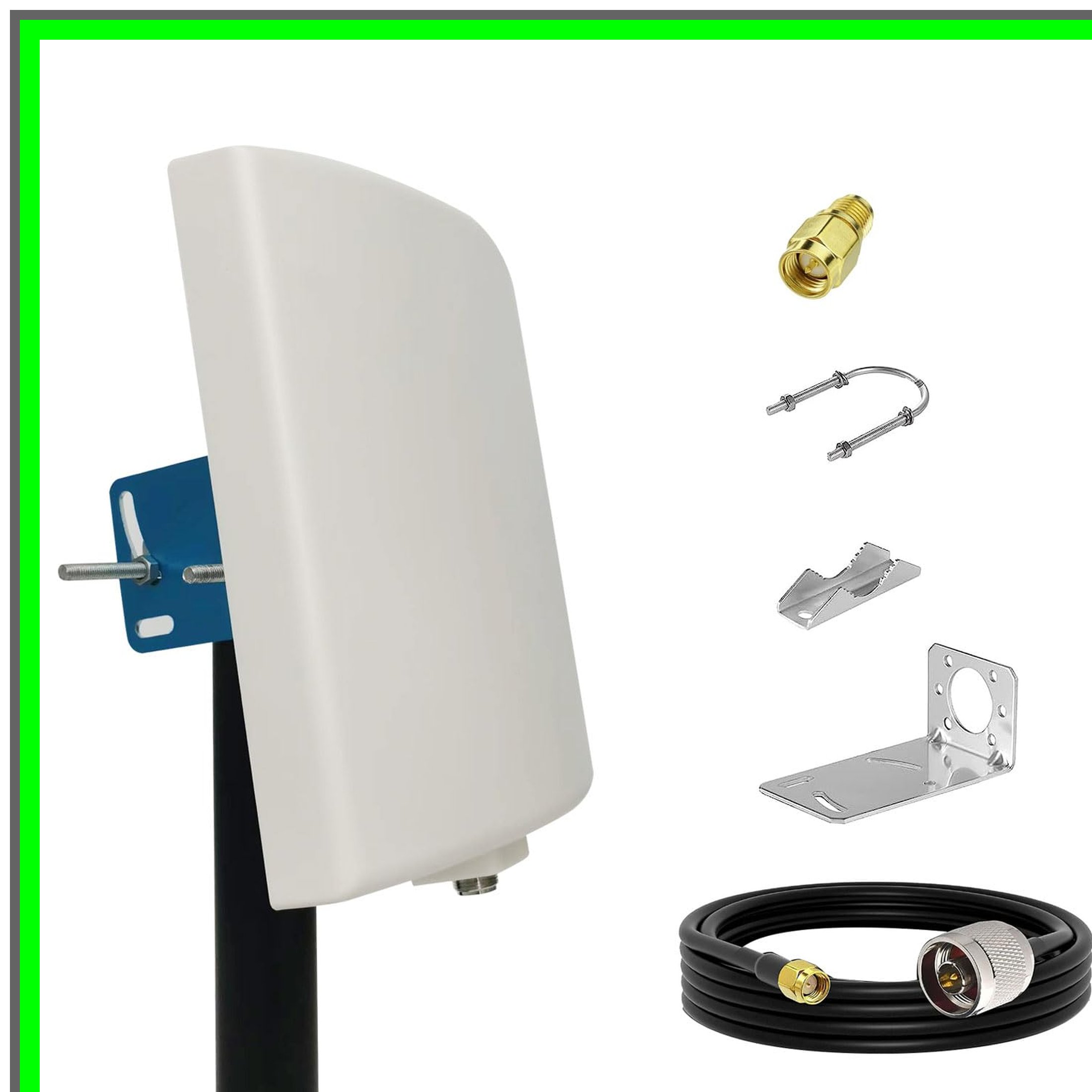 Long Range Dual Band Outdoor WiFi Panel Antenna with 15dBi Gain