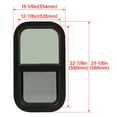 thumbnail image 3 of Kojem RV Window 12 x 22 W/Screen Vertical Slider for RV Camper Cargo Trailer, 3 of 15