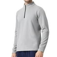 thumbnail image 2 of LNWUY Quarter Zip Pullover Men Performance Moisture Wicking Golf Pullover Sports 1/4 Zip Pullover Mens Sweatshirt Gray L, 2 of 3
