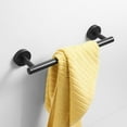thumbnail image 7 of Towel Rack Stainless 30cm Single Bar Rod Holder Wall Mounted Black, 7 of 7