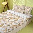 thumbnail image 2 of Erosebridal Kawaii Butterfly Zipper Queen Comforter Set with Fitted Sheet and 2 Pillowcases, Cartoon Animal Zipper Bedding Set, Reversible, Champagne Gold, Reversible, 2 of 7