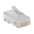 thumbnail image 1 of Eaton Tripp Lite Series RJ45 for Flat Solid / Standard Conductor 4-Pair Cat5e Cat5 Cable 100 Pack - Network connector - RJ-45 (M) - CAT 5e - solid, stranded (pack of 100), 1 of 2