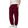 thumbnail image 7 of KAUOD Girls Sweatpants Ribbed Cuffs Joggers Cute Sweat Pants Teen Kids Plain Baggy Fleece Warm Sport Pants with Pockets, 7 of 7
