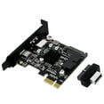 thumbnail image 1 of facefd PCIE to USB3.0 Expansion Card Port Adapting Tool Connection Converter Type-c SATA 15pin Adapter Cards Desktop Accessories Half Hegith Size, 1 of 5