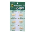 thumbnail image 1 of Bike Chains Links, Rust Resistant Steel Chain Joint Connector  For Mountain Bikes Gold, 1 of 1