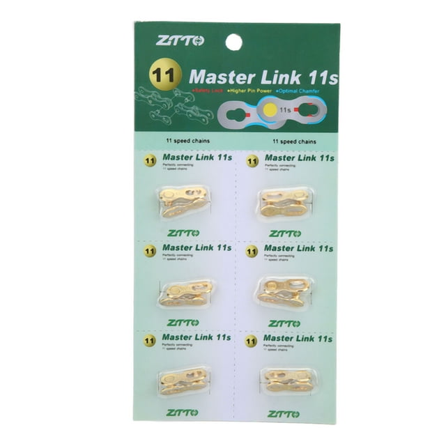 Bike Chains Links, Rust Resistant Steel Chain Joint Connector For Mountain Bikes Gold