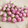 thumbnail image 7 of WUXIAB 1Pc Artificial Silk Flower Heads for Decoration,Small Rose Buds,Flower Heads in for Crafts Carnation Peony Artificial Rose Flower Heads European Wedding Decoration DIY Accessories Flowers,Pink, 7 of 7
