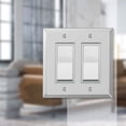thumbnail image 2 of Placa de pared AMERELLE Mirror Double Rocker Espejo transparente, 2 of 3