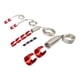 thumbnail image 4 of Kit de manguito de manguera trenzada de acero inoxidable 8092 para radiador de línea de combustible de vacío de aluminio Rojo, 4 of 9