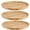 10 Inch 3 PCS Round, variant on 3 Pack 8 Inch Round Platter Fine Polished Wood Plates Serving Tray For Holding Fruit Bread Cheese Nut Coffee Tea Plant Saucer