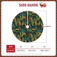 thumbnail image 2 of Salouo Jungle Leopard Yellow Christmas Tree Skirt 48" Farmhouse Christmas Decorations Snowman Xmas Tree Skirt Tree Mat for Holiday Party Decor, 2 of 8
