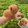 thumbnail image 3 of Animales de peluche creativos, mapache, zorro, Capybara, papá, Círculo de mano, juguete envuelto alrededor del brazo, muñeca, juguetes para niños, regalo de cumpleaños, 3 of 5
