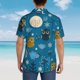 thumbnail image 4 of Fotbe Cute Colorful Owls And Trees Camisa Hawaiana para Hombre Unisex – Camisa Casual de Verano con Botones de Manga Corta de Algodón y Lino,Medium, 4 of 7