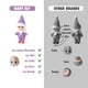 thumbnail image 5 of LitoMagic Christmas Baby Elf Doll in Purple Jumpsuit, 5 of 5