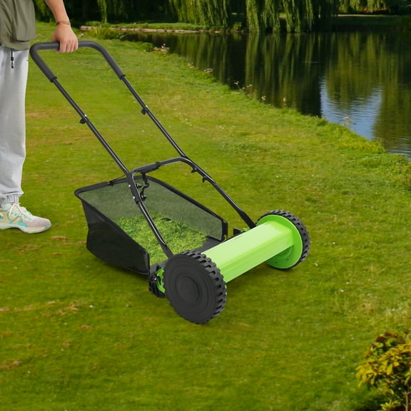 Push Lawn Mowers, Push Lawn Mowers Push Reel Lawn Mower, with Grass Catcher for Daily Maintenance and Trimming of Small and Medium-sized Lawns