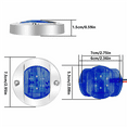 thumbnail image 3 of 10x DC12V Round Marine Boat LED Courtesy Lights Cabin Deck Stern 6 LED Side Marker LightNavigatioin Light Blue, 3 of 5