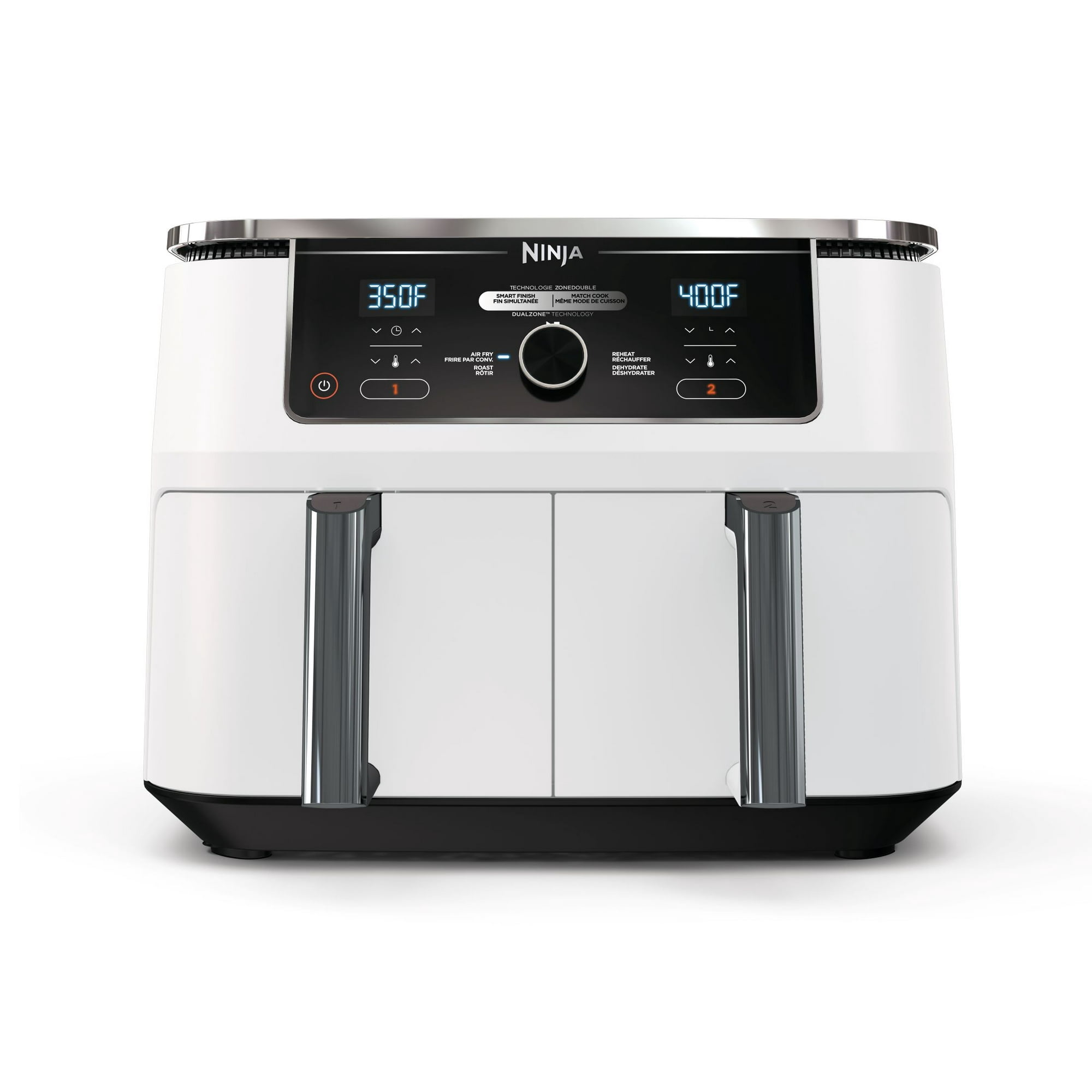 Ninja Foodi 4-in-1 10 Qt. XL 2-Basket Air Fryer with Dual