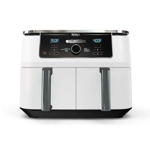 Ninja Foodi 4-in-1 10 Qt. XL 2-Basket Air Fryer with Dual Zone Technology, White, DZ300CWH