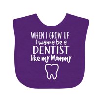 Inktastic Future Dentist Like Mommy Boys or Girls Baby Bib