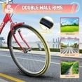 thumbnail image 4 of Marknig Adult Tricycle, 24 inch 7 Speed Three Wheel Bicycle, Cruiser Trike with Large Basket for Adult, Seniors, Women, Men for Shopping Picnic Outdoor Activities, Red, 4 of 8