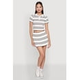 thumbnail image 2 of Womens Daisy Classic Fit Striped Cropped Polo Shirt, 2 of 5
