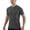 Dark Gray, variant on Men's Ribbed Knit T-Shirt Short Sleeve Crew Neck Raglan Sleeve Slim Fit Vertical Stripe Breathable Soft Casual Daily Wear and Layering Undershirt for Men
