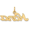 thumbnail image 3 of 14k Yellow Gold Satin NANA Charm - 15mm, 3 of 6