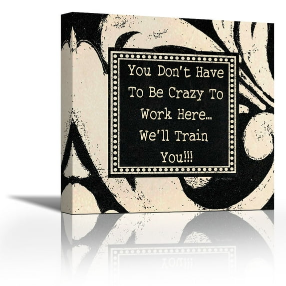 Crazy - Contemporary Fine Art Giclee on Canvas Gallery Wrap - wall décor - Art painting - 18 x 18 Inch - Ready to Hang