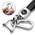 thumbnail image 2 of iPick Image for Chevrolet Corvette C6 Real Black Carbon Fiber Strap Chrome Finish Hook Key Chain, Official Licensed, 2 of 6
