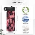 thumbnail image 4 of Yiaed pink butterfly Print Water Bottle with Straw Lid, Stainless Steel Double Wall Insulated Water Bottle | Leak-Proof and Spill-Proof Water Bottle, 4 of 8