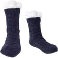 thumbnail image 2 of Jtbuh XLY Mens Slipper Fuzzy Socks Winter Theraml Bed Socks Warm Fluffy Fleece Lined Slipper Socks Men Cozy Soft Thick Non Slip Home Sock, 2 of 6