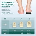 thumbnail image 6 of Welnove Orthopedic Heel Lift for Women Shoes, (for One Foot) 4 Layers Adjustable Shoe Lifts for Uneven Legs Leg Length Discrepancy -Increasing 1/4" 1/2" 3/4" 1 Inch - Size M, 6 of 8