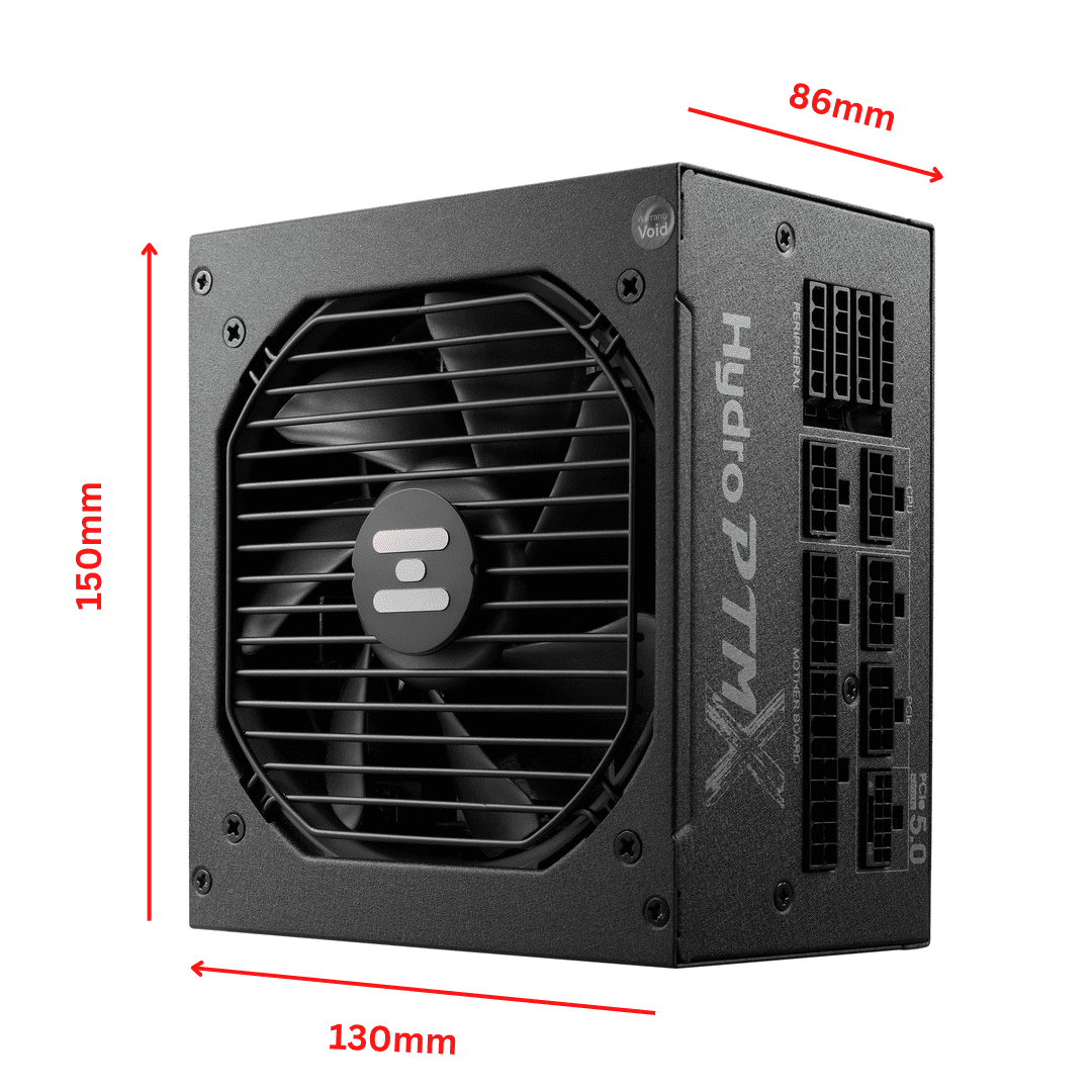 FSP Hydro PTM X PRO 850W ATX 3.0 PCIe Gen 5 Full Modular Computer Power Supply with 12VHPWR Cable