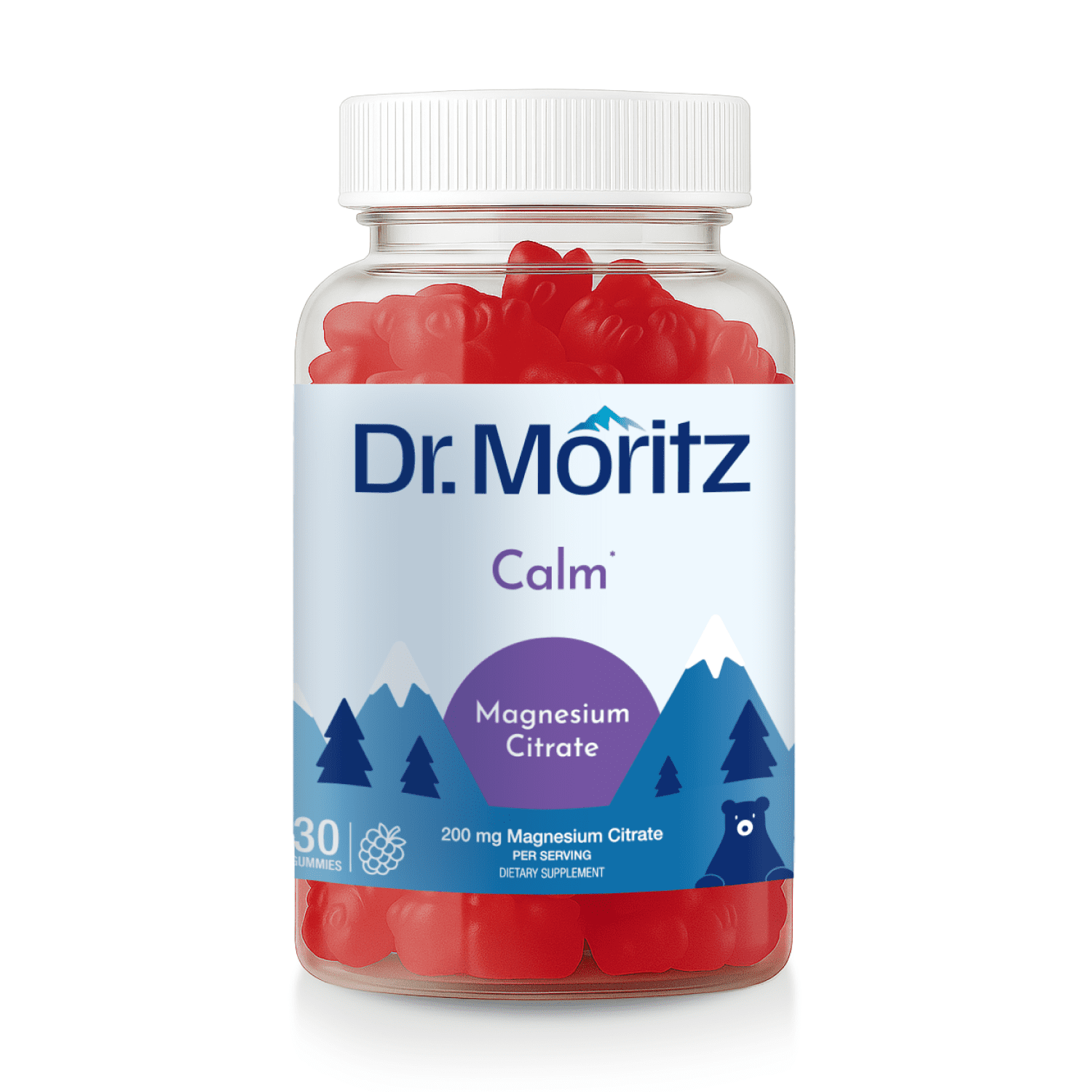 Dr. Moritz Sugar-Free Magnesium Gummies Calm Supplement, 30 ct