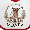 thumbnail image 4 of Inktastic I'm Only Here for the Goats Boys or Girls Baby Bib, 4 of 4