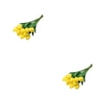 thumbnail image 4 of Advancent 10 bolsas añaden elegancia a la boda con decoración de flores de plantas verdes como flores amarillas amarillo 2Conjunto, 4 of 6