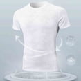 thumbnail image 4 of Mens Athletic Tops Casual Short Sleeve Quick Dry Shirts Lightweight Summer Crew Neck Breathable Outdoor Clothes, 4 of 5