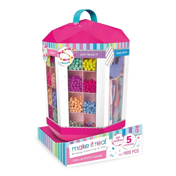 Kit para hacer joyas Make It Real, actividad 5 en 1, Tower Girls