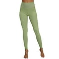 thumbnail image 1 of TWZH Women Solid Color Rib High Waisted Butt Lift Quick Dry Workout Legging, 1 of 4