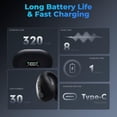 thumbnail image 3 of Open Ear Wireless Earbuds, Clip-On Earphones Bluetooth Headphone with Power Display Charging Case, Waterproof Sports Headsets for Cycling Driving, Running and Work,Black, 3 of 7