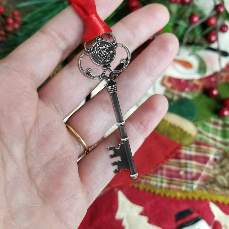Woanger Santa's Key with Card Santa Key for No Chimney Houses Key